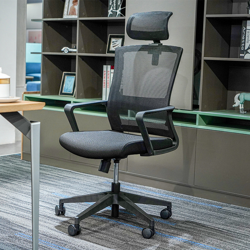 Modello BGY001 Sedia ergonomica in rete all\'ingrosso - Schienale curvo traspirante con altezza-Bracci regolabili per studio, ufficio e lunghe sessioni di seduta