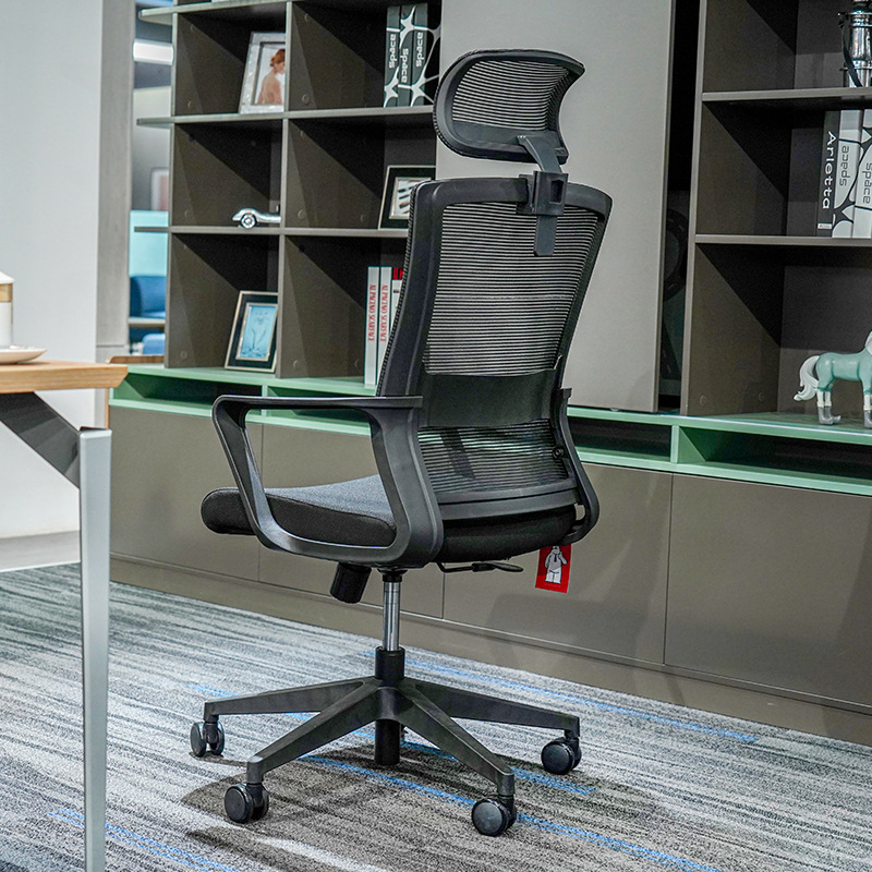 Modello BGY001 Sedia ergonomica in rete all\'ingrosso - Schienale curvo traspirante con altezza-Bracci regolabili per studio, ufficio e lunghe sessioni di seduta